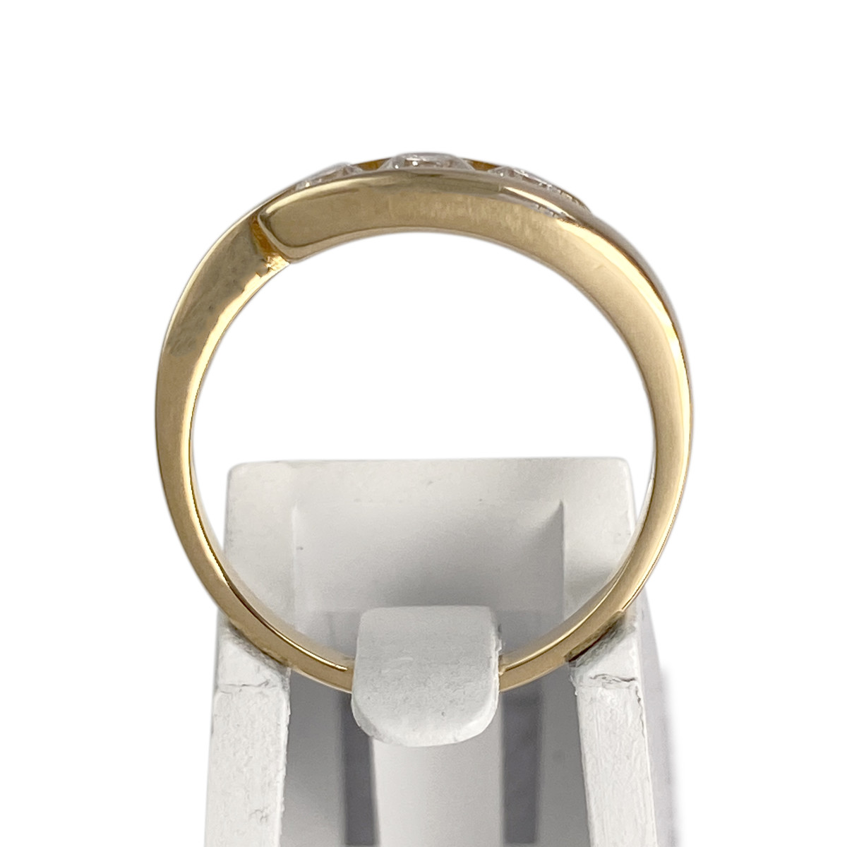 Bague d'occasion or 750 jaune diamant - vue 3