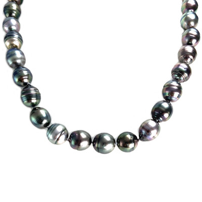 Collier d'occasion or 750 jaune perle de tahiti