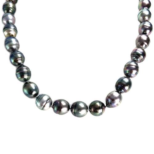 Pre-owned 750 yellow gold necklace with a Tahitian pearl