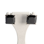 Boucles d'oreilles d'occasion or 375 blanc hematite - vue 1
