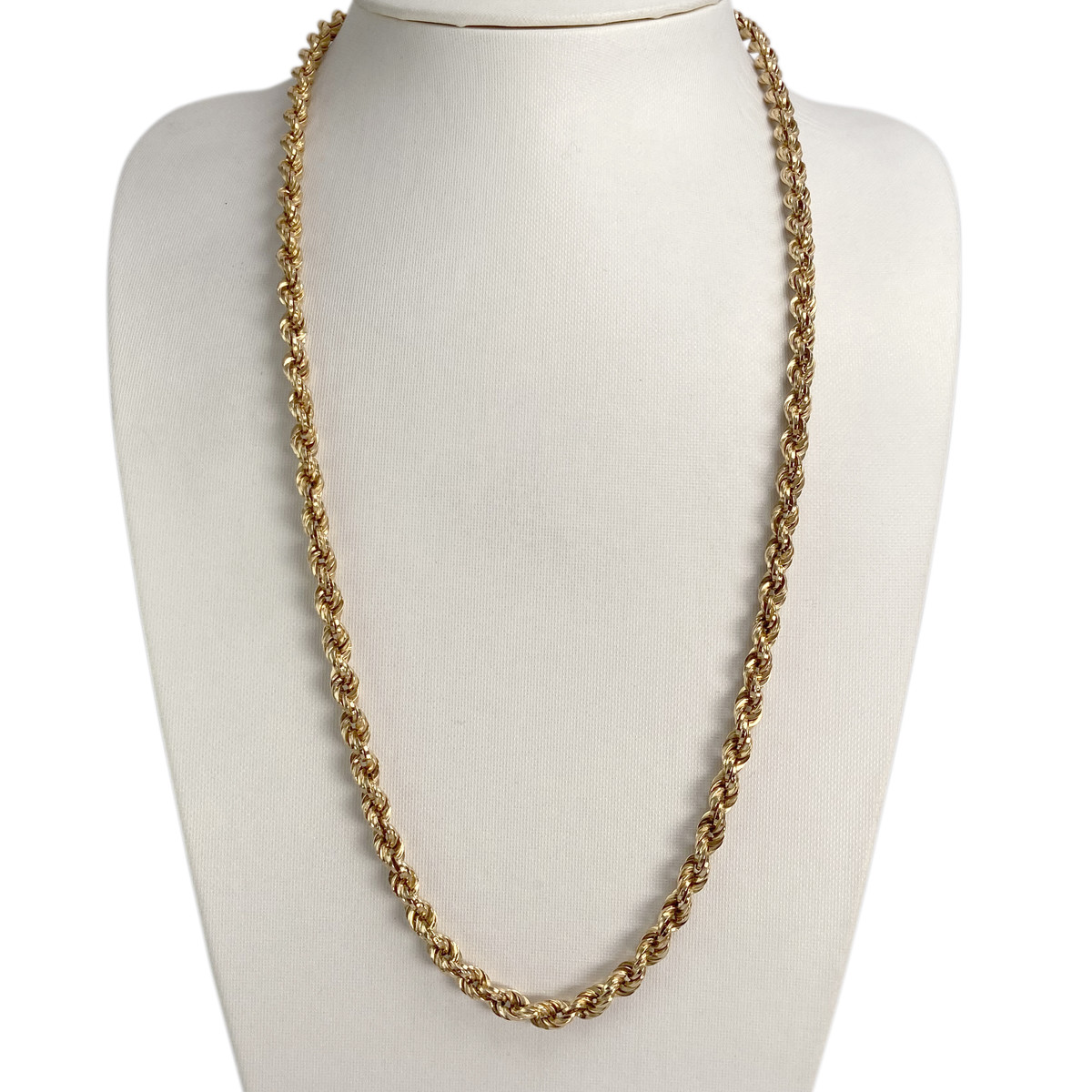 Collier d'occasion or 750 jaune maille torsadée - vue 2