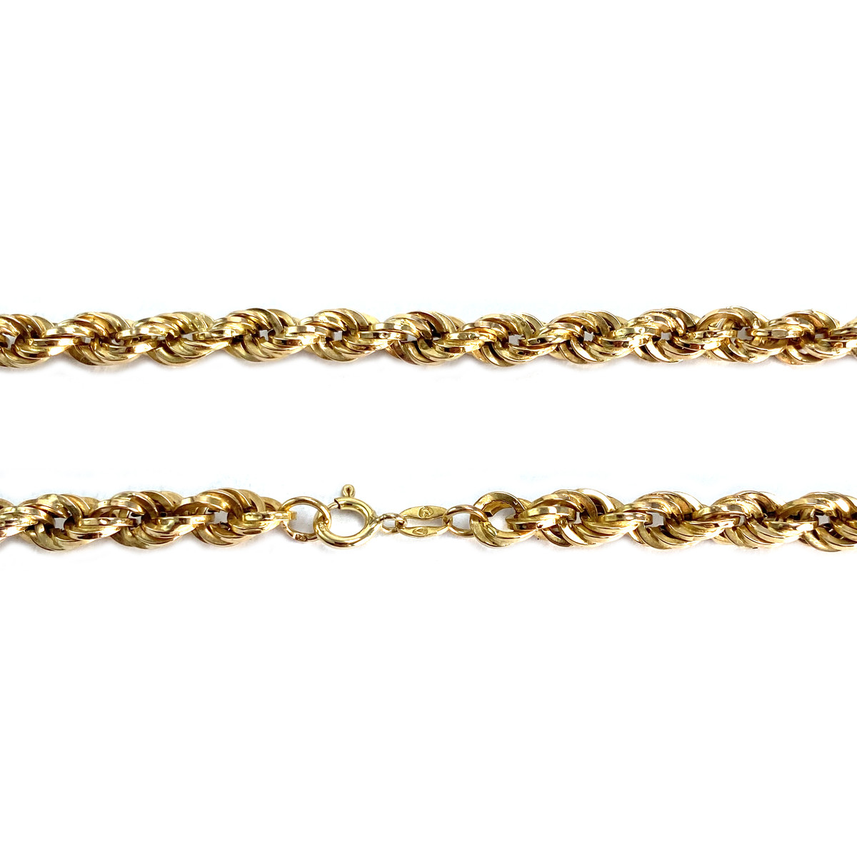 Collier d'occasion or 750 jaune maille torsadée - vue 3