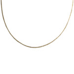 Chaîne d'occasion or 750 jaune maille forcat 38.5 cm - vue 1