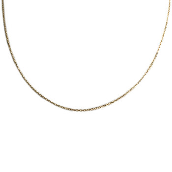 Chaîne d'occasion or 750 jaune maille forcat 38.5 cm