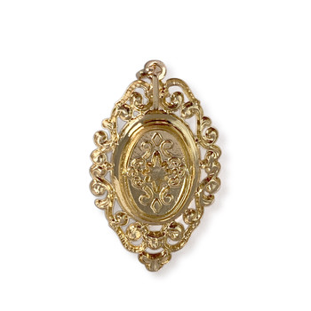 Second-hand pendant in 750 yellow gold