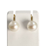 Boucles d'oreilles d'occasion or 375 jaune perle de culture - vue 1