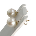 Boucles d'oreilles d'occasion or 375 jaune perle de culture - vue 2