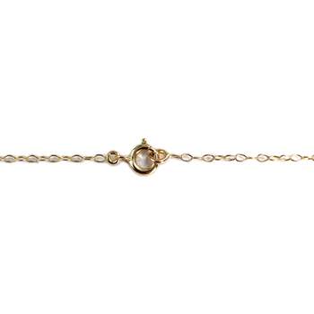 Collier d'occasion or 750 jaune diamants émeraude 38cm