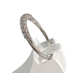 Bague d'occasion or 750 blanc zirconias - vue 2