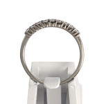 Bague d'occasion or 750 blanc zirconias - vue 3