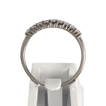 Bague d'occasion or 750 blanc zirconias