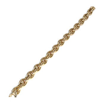 Bracelet d'occasion or 750 jaune maille cerclée