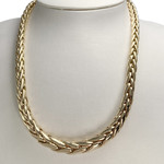Collier d'occasion or 750 jaune en chute maille palmier - vue 2