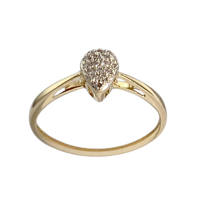 Bague d'occasion or 750 jaune diamant - vue 1