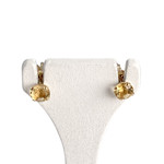 Boucles d'oreilles d'occasion or 750 jaune citrine - vue 1