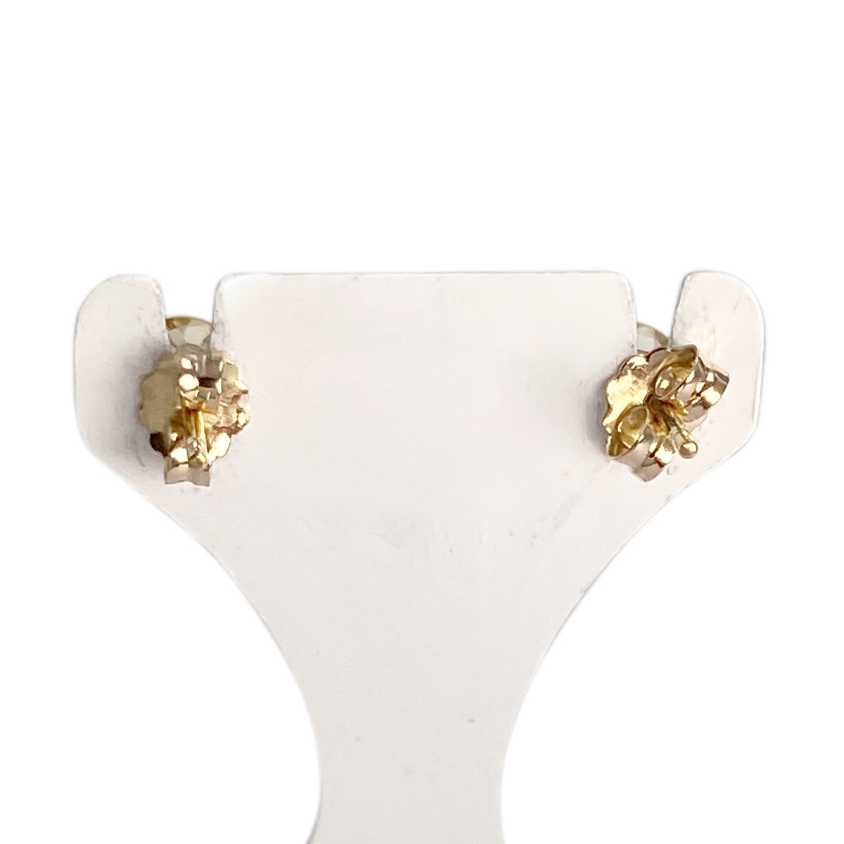 Boucles d'oreilles d'occasion or 750 jaune citrine - vue 3
