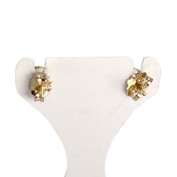Boucles d'oreilles d'occasion or 750 jaune citrine