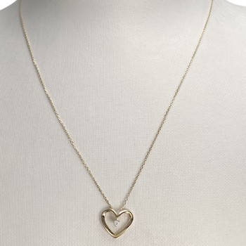 Collier d'occasion or 375 2 tons, maille forcat diamant