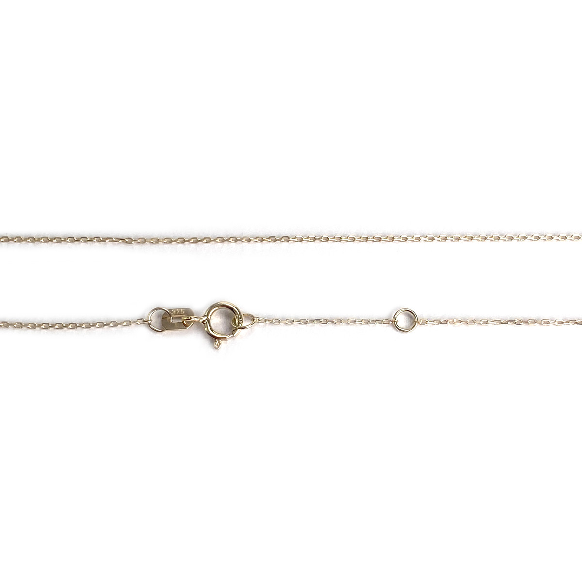 Collier d'occasion or 375 2 tons, maille forcat diamant - vue 3