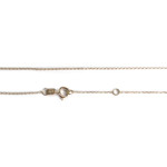 Collier d'occasion or 375 2 tons, maille forcat diamant - vue 3