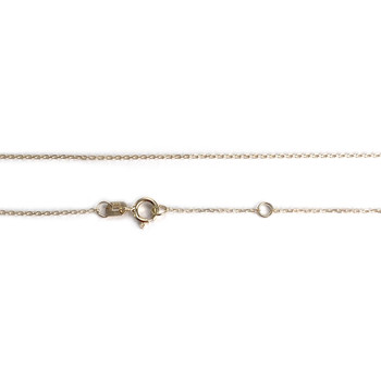 Collier d'occasion or 375 2 tons, maille forcat diamant