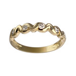 Bague d'occasion or 750 jaune diamant - vue 1