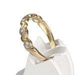 Bague d'occasion or 750 jaune diamant - vue 2