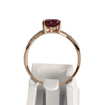 Bague d'occasion or 375 rose grenat rhodolitezirconias - vue 3