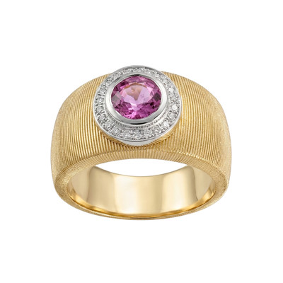 Bague MAUBOUSSIN d'occasion  or 750 2 tons  diamants, saphir - vue 1
