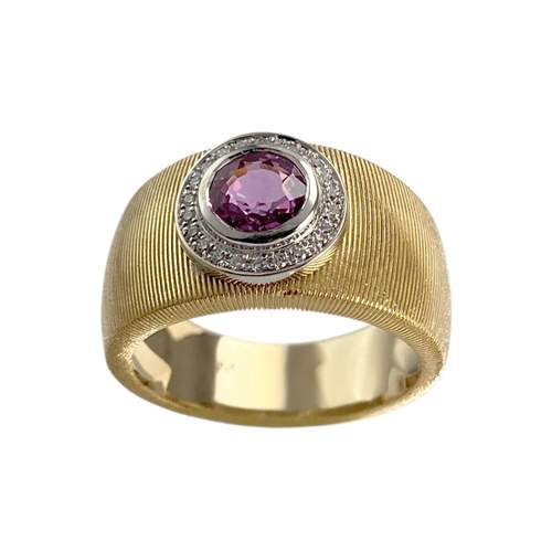 Bague MAUBOUSSIN d'occasion  or 750 2 tons  diamants, saphir
