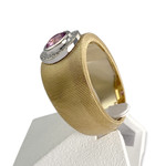 Bague MAUBOUSSIN d'occasion  or 750 2 tons  diamants, saphir - vue 2