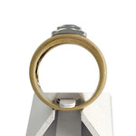 Bague MAUBOUSSIN d'occasion  or 750 2 tons  diamants, saphir - vue 3