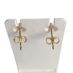 Boucles d'oreilles d'occasion or 750 jaune citrine - vue 3