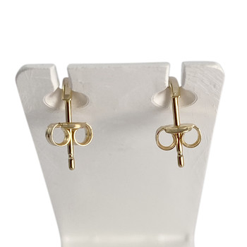 Boucles d'oreilles d'occasion or 750 jaune citrine