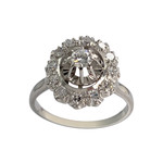Bague d'occasion or 750 blanc diamant - vue 1