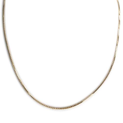 Second-hand necklace 750 yellow gold fancy mesh