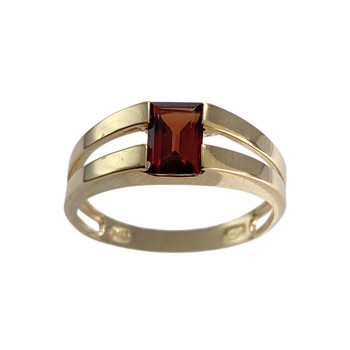 Bague d'occasion or 750 jaune grenat