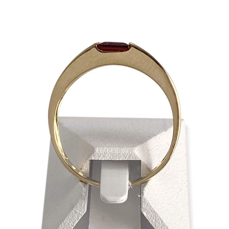 Bague d'occasion or 750 jaune grenat - vue 3