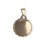 Pendentif d'occasion or 750 2 tons rubis synthetique - vue 2