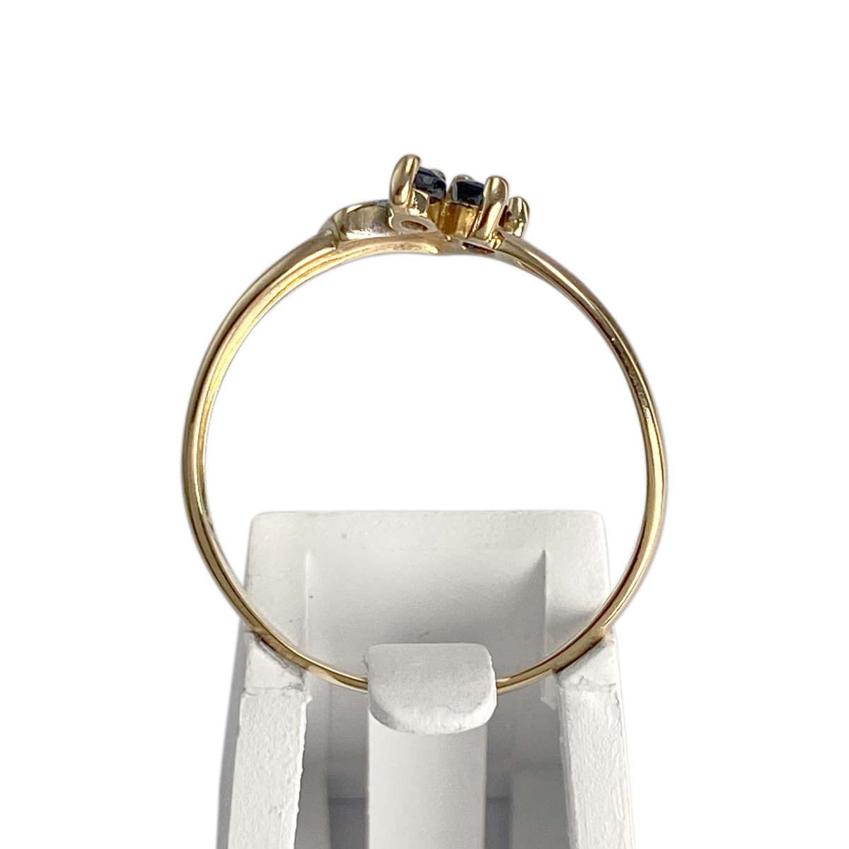 Bague d'occasion  or 750 2 tons saphir - vue 3