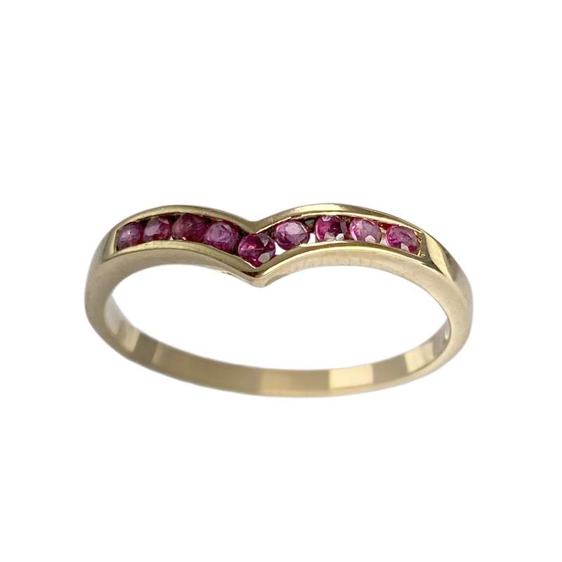 Bague d'occasion or 750 jaune rubis - vue 1