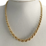 Collier d'occasion or 750 jaune maille torsadee - vue 2