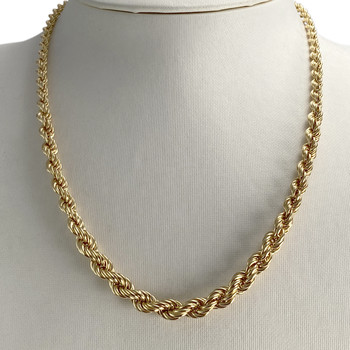 Collier d'occasion or 750 jaune maille torsadee