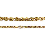 Collier d'occasion or 750 jaune maille torsadee - vue 3