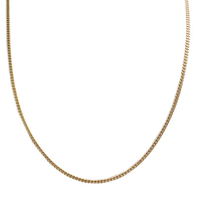 Chaîne d'occasion or 750 jaune maille gourmette 54 cm