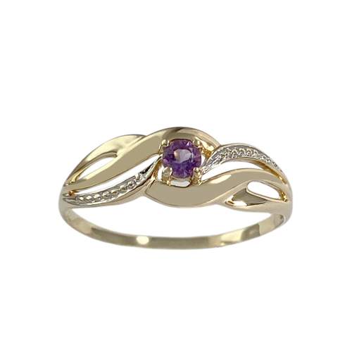 Bague d'occasion or 750 tons amethyste
