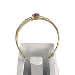 Bague d'occasion or 750 tons amethyste - vue 3