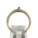 Bague d'occasion 2 ors 375 diamant - vue 3
