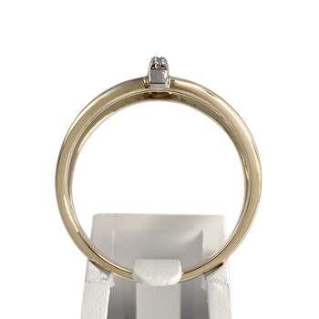 Bague d'occasion 2 ors 375 diamant