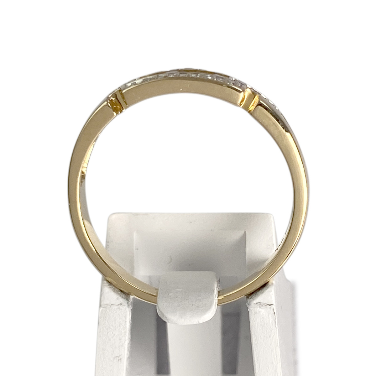 Bague d'occasion or 750 jaune diamants - vue 3